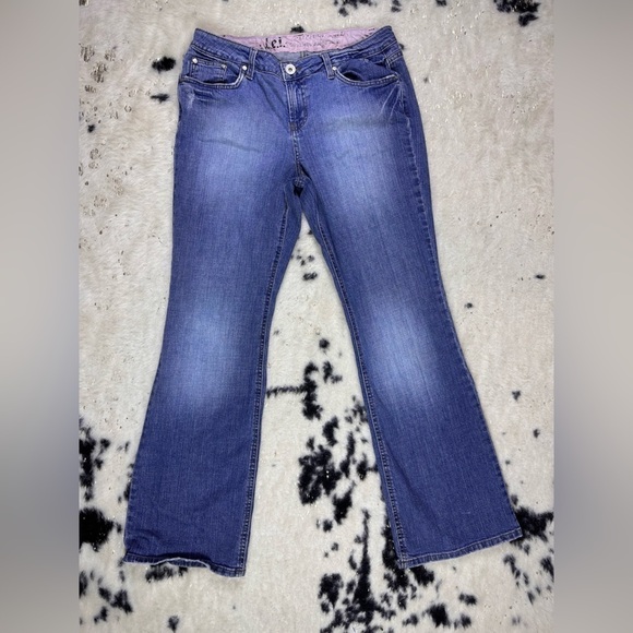 Lei Y2K Vintage Light Wash Sophia Hipster Flare Leg Denim Jeans Size 31 - Picture 1 of 8